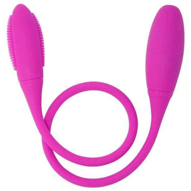 Stimolatore doppio in silicone con 2 motori e funzioni vibranti